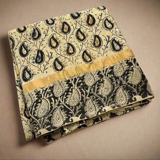 Kalamkari - Zari Border