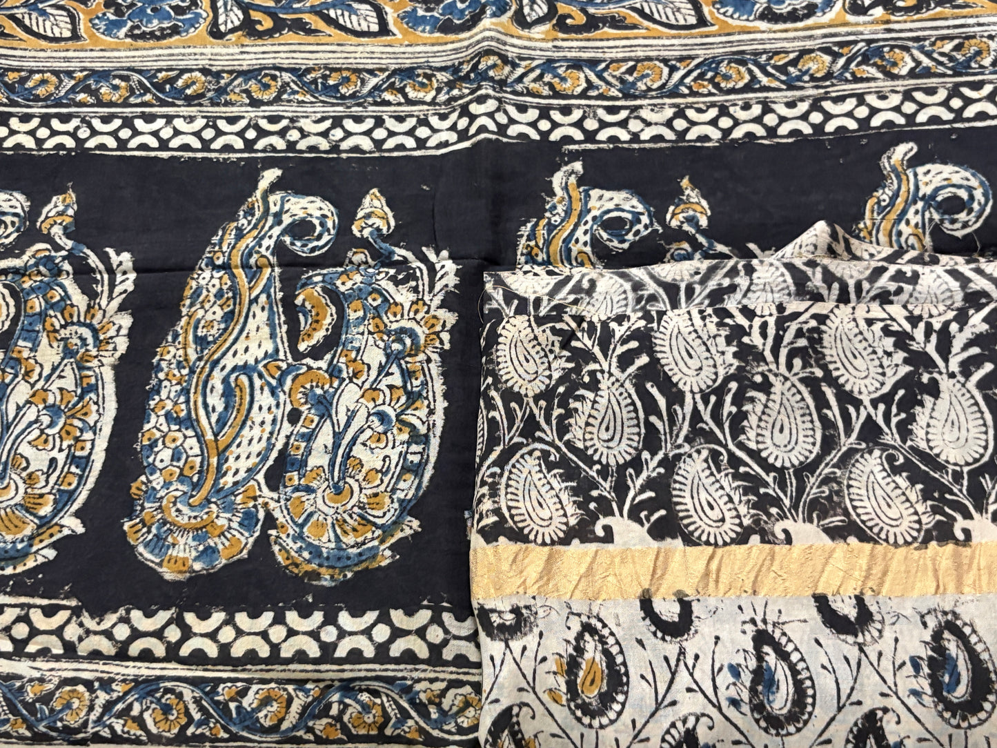 Kalamkari - Zari Border