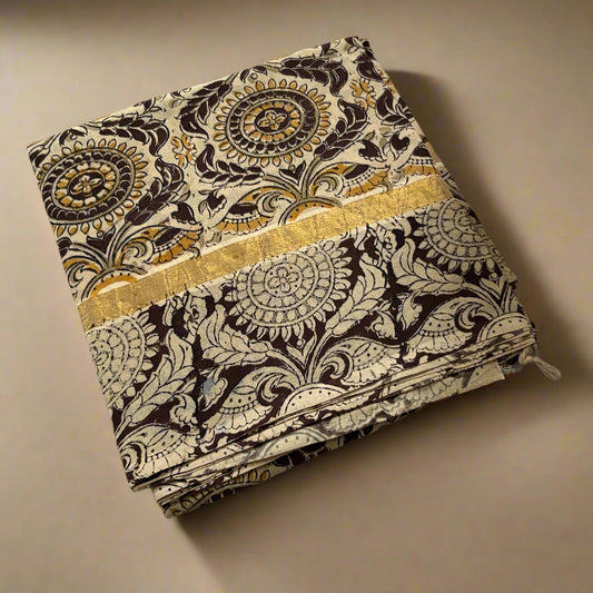 Kalamkari - Zari Border