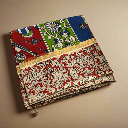 Kalamkari - Zari Border