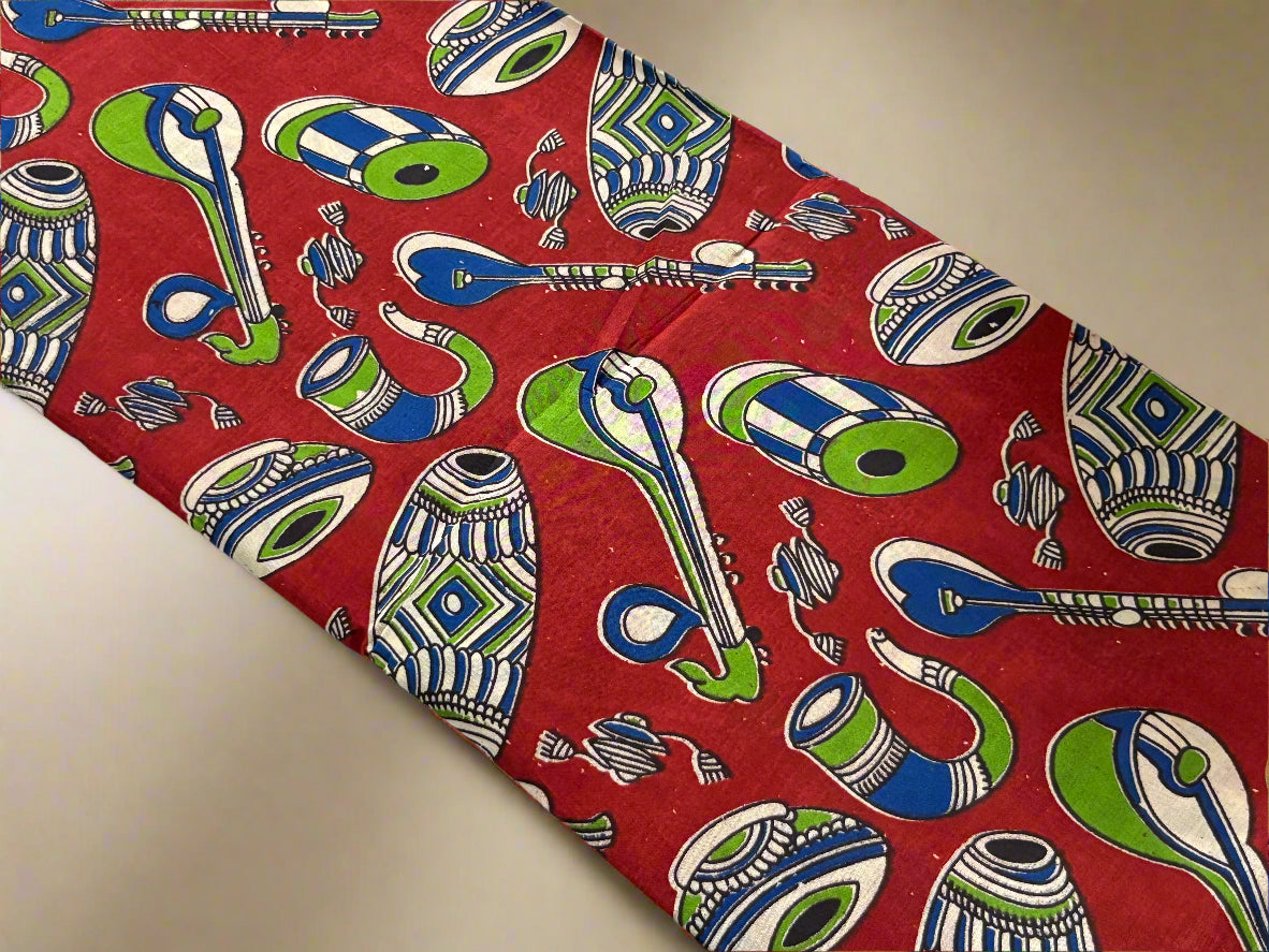 Kalamkari - Zari Border