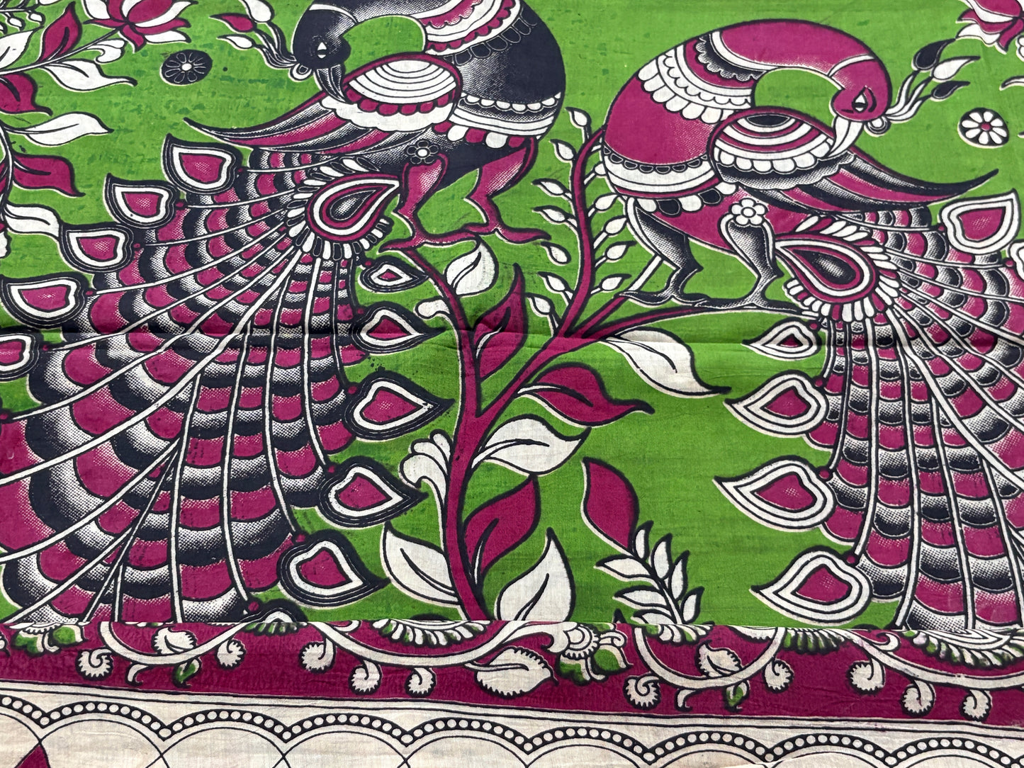 Kalamkari - Zari Border