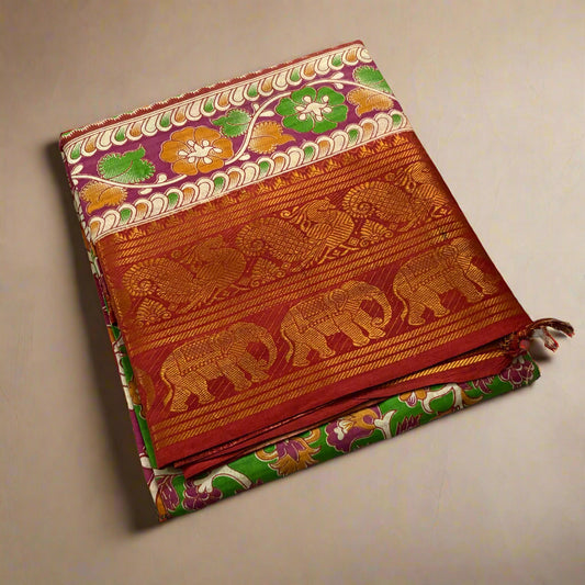 Kalamkari - Kanchi Border