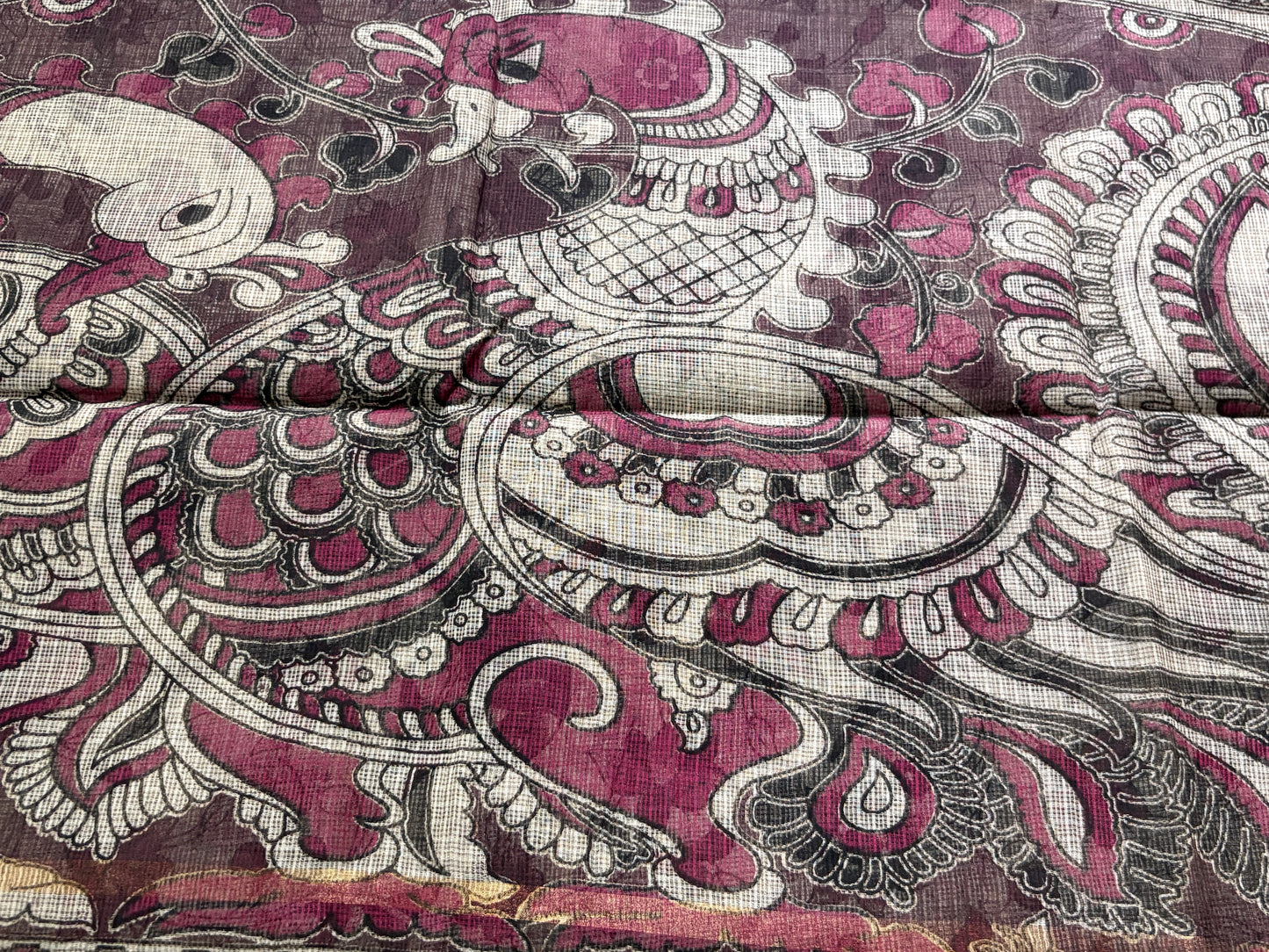 Kota Kalamkari Saree