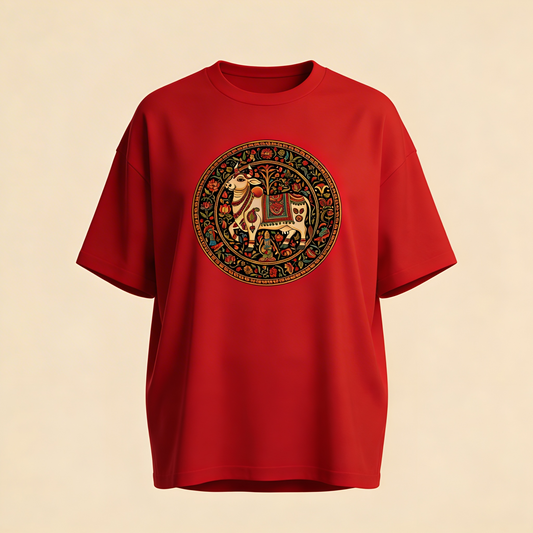 Kamadhenu - Oversized TShirt - Red