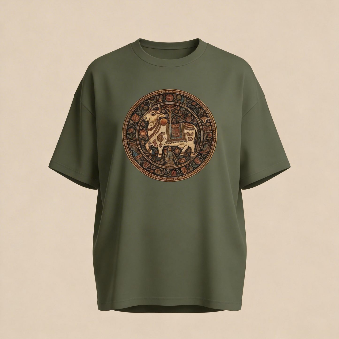 Kamadhenu - Oversized TShirt - Green