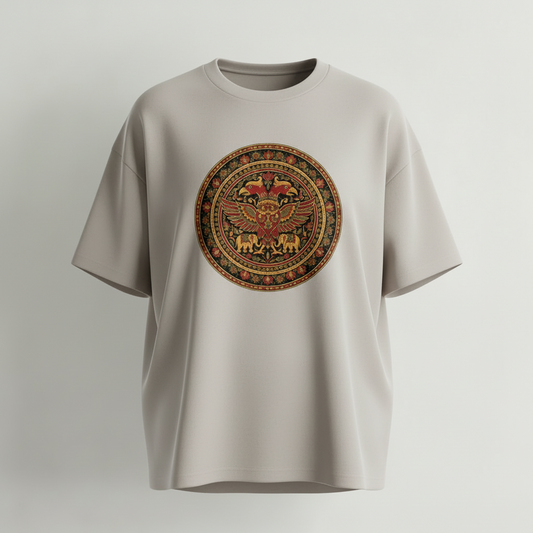 Gandabherunda - Oversized TShirt - Beige