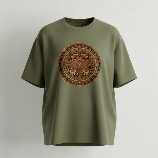 Gandabherunda - Oversized TShirt - Green